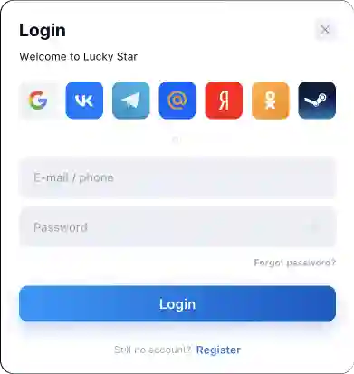 LuckyStar Login in India